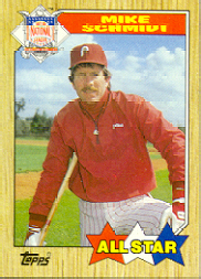 1987 Topps Baseball Cards      597     Mike Schmidt AS